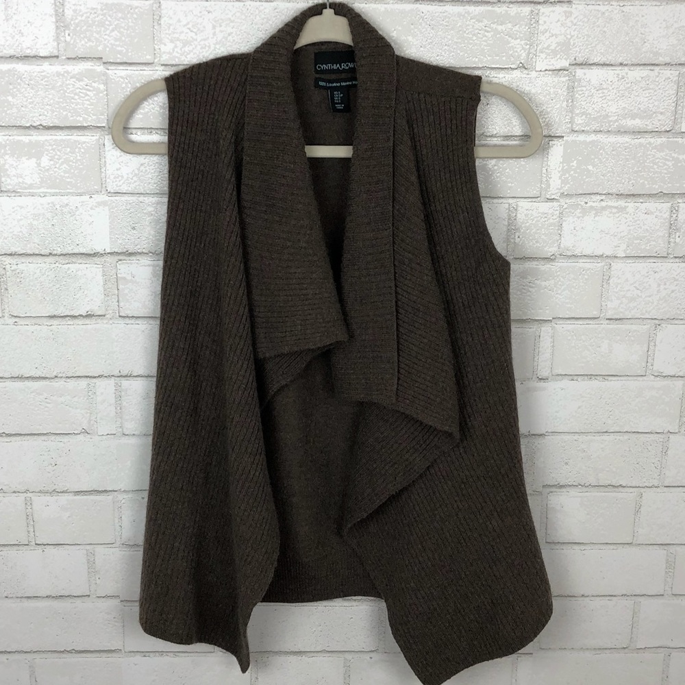 Cynthia Rowley Wool Cardigan Sweater. Size Small